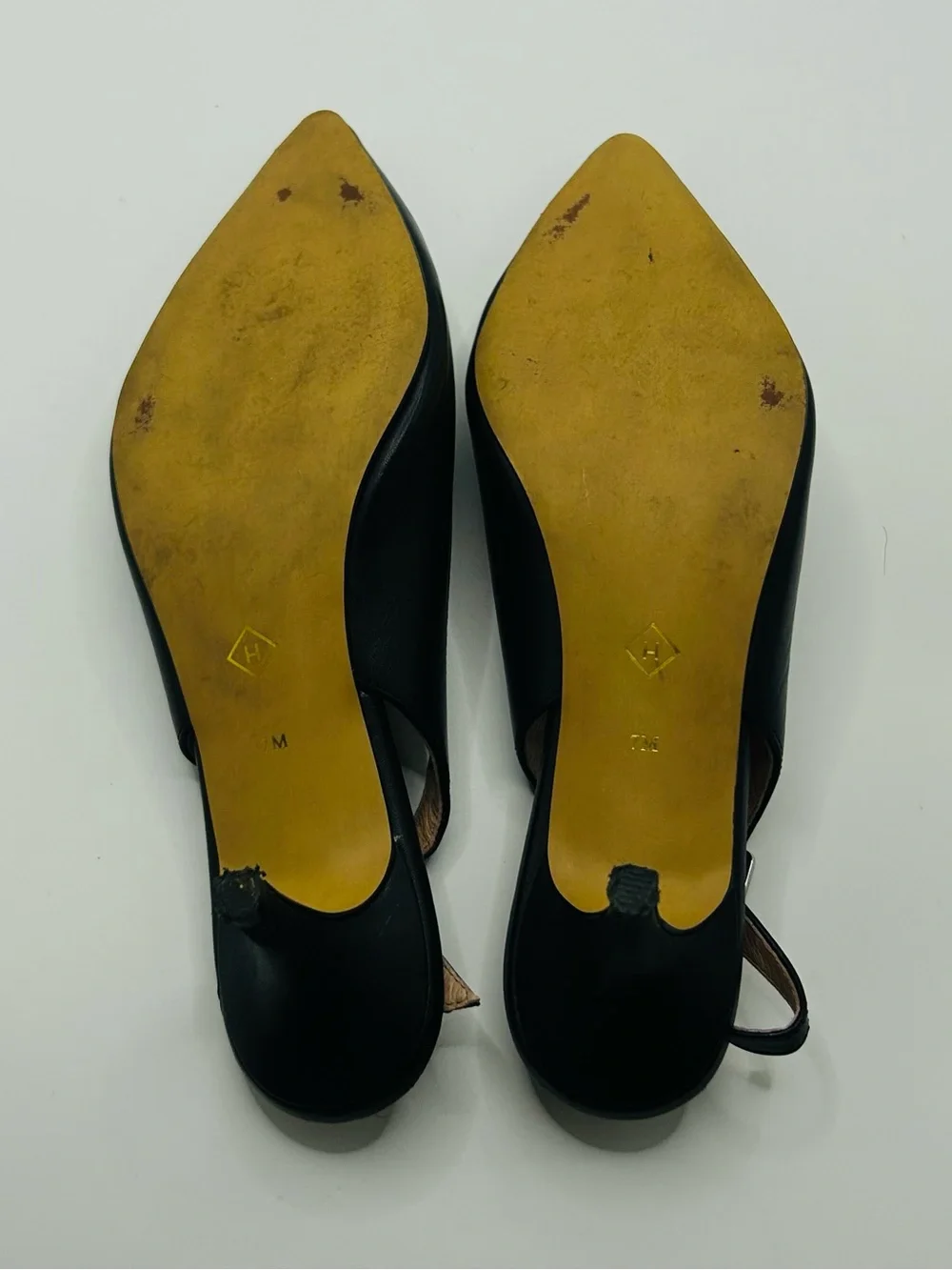 Nordstrom Halogen Classic Black Pointed-Toe Slingback heels